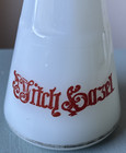 Antique Witch Hazel Milk Glass Barber Bottle W  Cork   Spout Exc Cond W Pontil