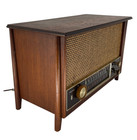 Zenith Model K731 Vintage Tube Radio Am fm Wood Cabinet Mid-century
