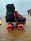 Vintage 1970s Roller Derby Youth Size 1 Quad Skates 28 Urethane Red Wheels