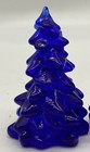 Christmas Holiday Tree - Cobalt Blue Glass - Small 2 3 4  - Mosser Usa