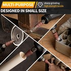 20 Pcs 3x10mm Cone Shape Abrasive Sandpaper Flap Sanding Wheel 1 8 Inch Shank