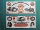 Reproduction Obsolete Bank Notes  Civil War Era 6 Various Csa States Set  3