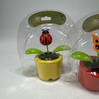 Set 3 Solar Dancing Bugs Butterfly Ladybug Bee Light Powered Bobblehead Toy