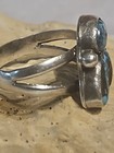 Vintage Native American Pawn Turquoise Nugget Ring Size 8