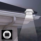3-led Solar Powered Gutter Light Outdoor garden yard wall fence pathway Lamp