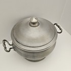 O P C Vintage Brushed Aluminum Soup Tureen ice Bucket - Norleans - Made In Italy