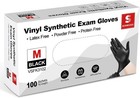 Vinyl Synthetic Exam Gloves  4 Mil  Latex Free Disposable Gloves For Medical
