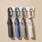1pc 10-rib Automatic Folding Umbrella Men Women Strong Windproof Sun Rain - New