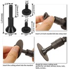 2 Inch Cut Off Wheel With 1 4 Stem Mounting Mandrel For Die Grinder  W3 8  Ar   