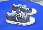 Collectable Vintage Nike Small Logo Leather Tennis Shoes Sz 8 5