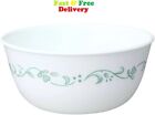Corelle Country Cottage 28 Oz Round Soup Bowl  Green And White Free Shipping