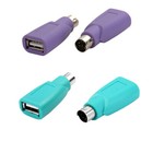 4 Pcs Ps 2 Male To Usb Female Converter Adapter For Mouse And Keyboard