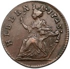 1723 4 26-gb 2 R-5 Wood s Hibernia Halfpenny Colonial Coin