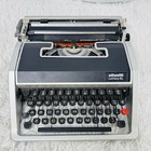 Vintage Olivetti Lettera Dl Typewriter With Case     Working Portable Manual
