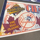 Vintage New York Yankees Mlb Full Size Pennant Flags World Series 30    Lot Of 2