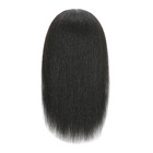 Mannequin Head 100  Human Hair Cosmetology Manikin Doll Training Head With Stand