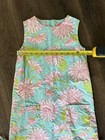 Lilly Pulitzer Little Lilly Classic Dress Shift Surf Blue All Dahled Up Size 14