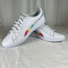 Puma Vikky V2 Women   s Sz10 White Low-top Sneakers With Tie-dye Rainbow 383920-01