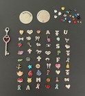 Origami Style Charm Necklace Locket Mixed Lot Bracelet Keychain Rhinestone Craft