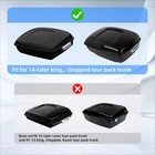 King Tour Pack Pak Led Brake Trunk Tail Turn Flow Light For Harley Touring 14-24