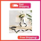 Huihuang Black Satin Ribbon 1 2 Inch X 50 Yards Continuous  Black Double-faced S