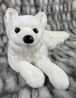       custom       Fao Schwarz Arctic Fox Stuffed Plush White Wolf Dog Weighted 24   