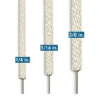 Wire Center Flagpole Rope Replacement Halyard Braided Polyester Line White Silve