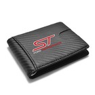 Ford Focus St Black Slim Leather Carbon Fiber Patterns Rfid Blocking Wallet