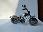 Collectible Handmade Metal Motorcycle Sculpture Motorbike Model Craft Home Decor