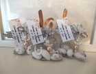 5 Wedding Favors Gift Bags Angel Personalized Communion Baptism