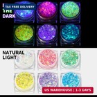 Teenitor 6 Colors Glow In The Dark Glitter Gel  Face Glitter Gel  Body Glitter H