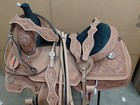 Western Trail Saddle Barrel Racing Horse Pleasure Tooled Leather Used 16 Tack