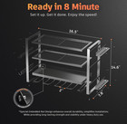 Power Tool Organizer Wall Mount 4 Layer Drill Holder Heavy Duty Metal Tool Shelf