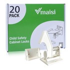 Child Safety Cabinet Locks 20 Pack Baby Proofing Easy Install Strong Adhesive Us