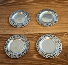 Rare Set Of 4 Maciel Mexico Sterling Silver Oval Dishes   3 5  H  210 Grams  
