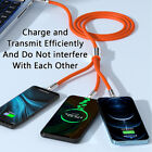 3 In 1 Fast Charging Cable Cell Phone Charger Cord For Iphone Type C Micro Lot