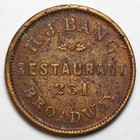  1861-1865  H j  Bang Importer Of Rhine Wines Civil War Store Card - Ny-630-d-1a