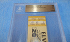 Elvis Presley Aug 28 1977 Unused Full Concert Ticket Memphis Tn Beckett Gem 10
