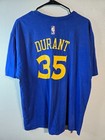 Golden State Warriors T-shirt Mens Size Xl Blue  35 Durant Nba Basketball Adidas