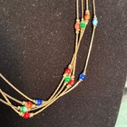 Contempo  brighton  Multicolor Glass   Gold Necklace Bracelet   Earrings