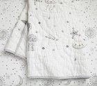 Pottery Barn Kids Skye Handcrafted Baby Toddler Quilt 36  X 50    White
