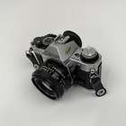 Canon Ae-1 Program 35mm Slr Film Camera W  Canon Fd 50mm F 1 8 Lens   Cap
