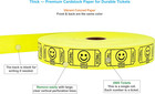 Tacticai 2000 Raffle Tickets  Smile  Yellow  1 Of 8 Colors   Single Roll  Ticket
