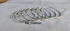 Handmade Bohemian Set Of 7 Bangles Solid 925 Sterling Silver Women Bangles