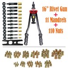 Rivet Gun Kit Rivnut Thread Setting Tool Nut Setter Nutsert Metric Sae Riveting