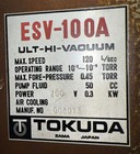 Tokuda Esv-100a Ult-hi-vacuum  Used Surplus  Item Id 8