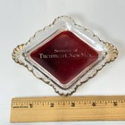 Tucumcari  New Mexico Nm Ruby Red Flash Souvenir Glass Antique Candy Dish
