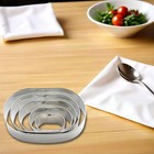 2 Sets Oval Cookie Mould Diy Biscuit Cutters Cake Decorating Tools