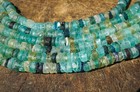Afghan Ancient Roman Recycled Glass Heishi Tube Beads  6mm   3020a550 