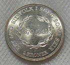 1945 Denmark 2 Kroner Silver Commemorative Coin Uncirculated